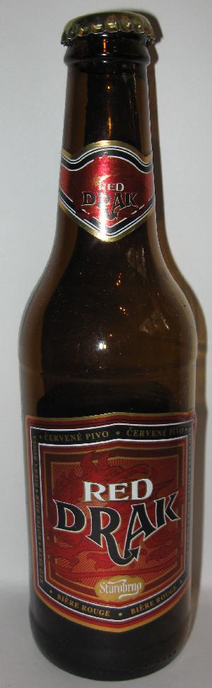 Red Drak bottle by Starobrno 