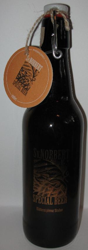 Norbert Amber bottle by Klásterní Pivovar Strahov 
