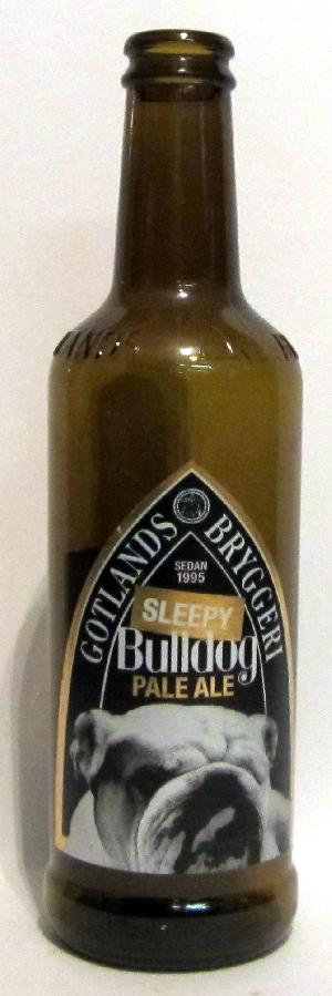 Sleepy Bulldog Pale Ale bottle by Gotlands Bryggeri 