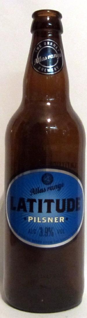 Latitude Pilsner bottle by Orkney Brewery 