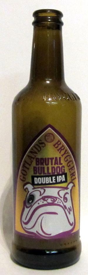 Brutal Bulldog Double IPA bottle by Gotlands Bryggeri 