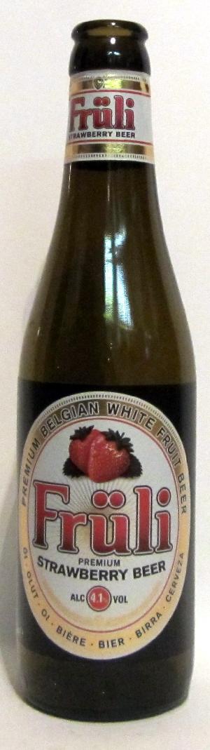 Fruli Strawberry Beer bottle by Huyghe 