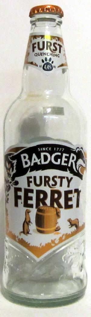 Fursty Ferret bottle by Badger Brewery 