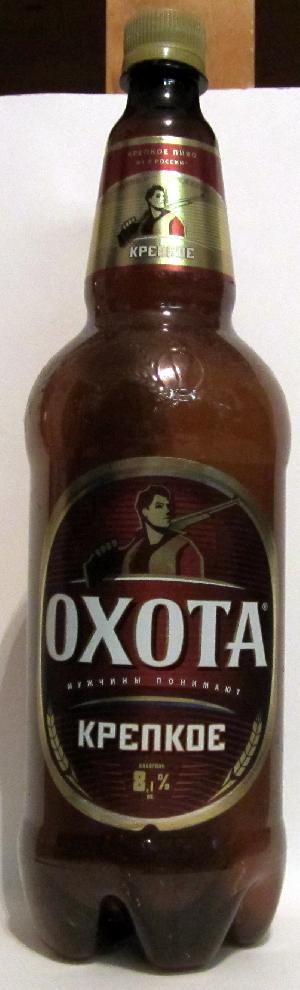 Okhota Krepkoe bottle by Bochkarev Brewery  