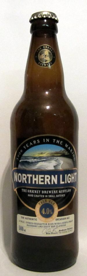 Northern Light bottle by Orkney Brewery 