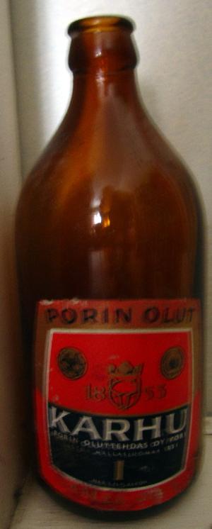 Karhu I bottle by Porin Olut 