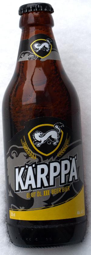 Kärppä Olut bottle by Hartwall 