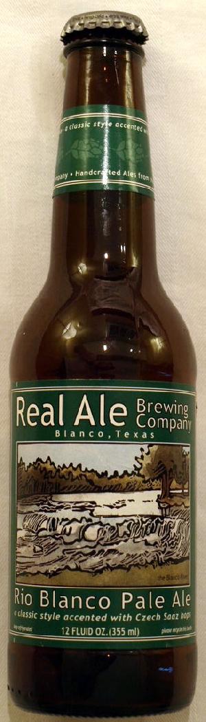 Rio Blanco Pale Ale bottle by Real Ale Brewing Company 