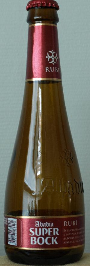 Super Bock Abadia Rubi bottle by Unicer 
