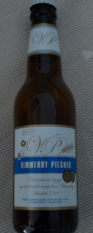 Vimmerby pilsner bottle by Åbro Bryggeri 