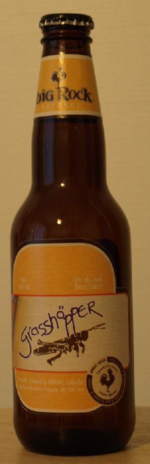 Grasshöpper bottle by Big Rock Brewery 