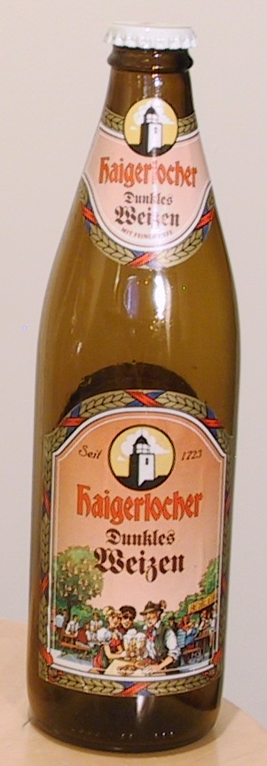 Haigerlocher Dunkles Weizen bottle by W. + H. Zöhrlaut, Schlossbrauerei Haigerloch 