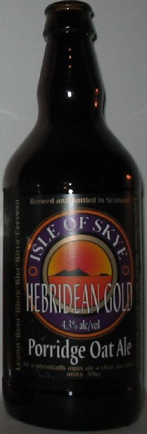 Hebridean Gold Porridge Oat Ale bottle by Isle of Skye Brewery 