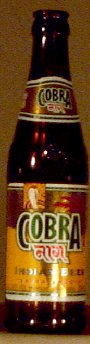 Cobra Indian Beer bottle by Charles Wells' Eagle Brewery