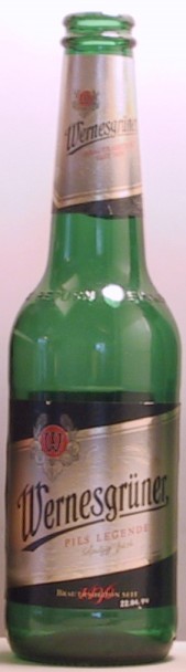 Wernesgruner Pils Legende bottle by Weinesgruner Brauerei 