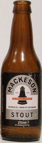 Mackeson Stout bottle by Whitbread 