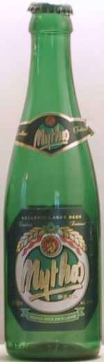 Mythos bottle by Northern Greece Breweries S.A 