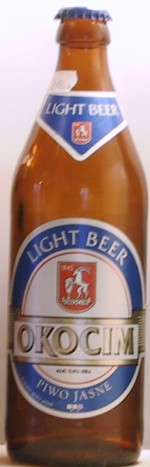 Okocim Light Beer bottle by Okocim Brewery 