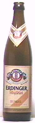 Erdinger Weissbier Dunkel (new label) bottle by unknown brewery