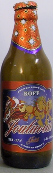 Koff Jouluolut (label 2000) bottle by Sinebrychoff 