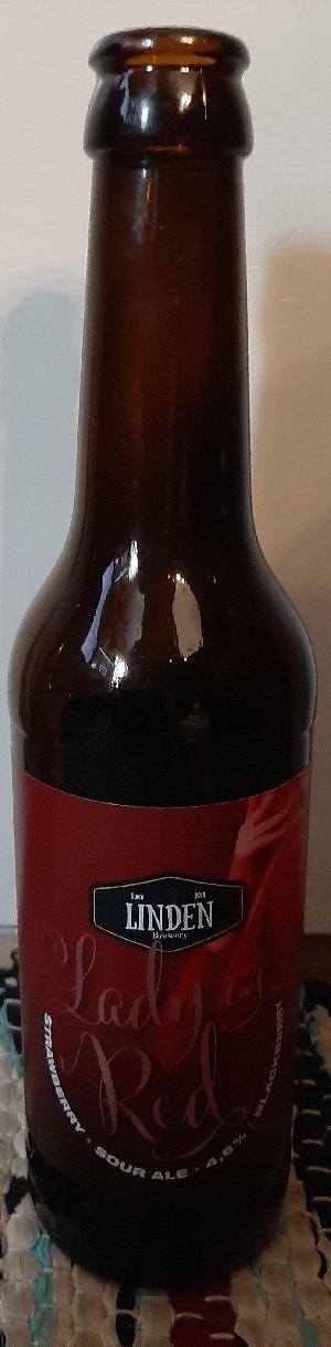 Lady in red bottle by Linden Brewery 