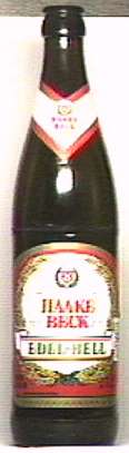 Haake Beck Edel-Hell bottle by unknown brewery