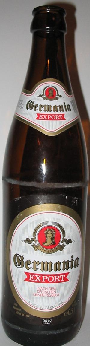 Germania Export bottle by Frankenthaler Brauhaus 