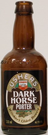 Ushers Dark Horse Porter bottle by  