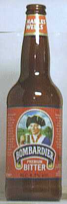 Bombardier Bitter bottle by Charles Wells' Eagle Brewery 