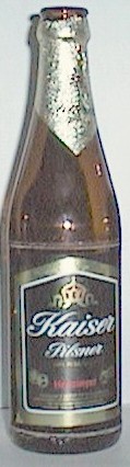 Kaiser Pilsner bottle by Greece Henninger Brau