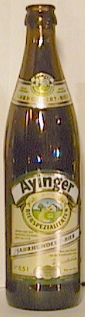 Ayinger Jahrhundert Bier bottle by Aying