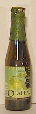 Chapeau Mirabelle Lambic bottle by De Troch