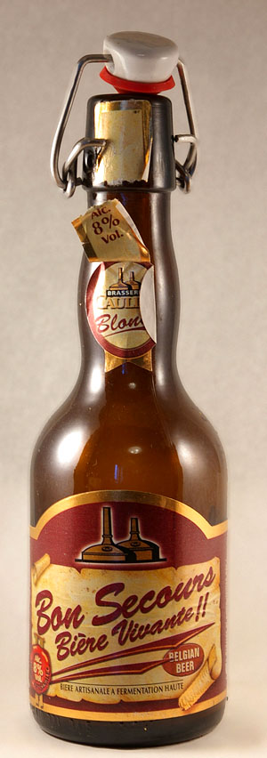 Bon Secours Blonde bottle by Brasserie Caulier 