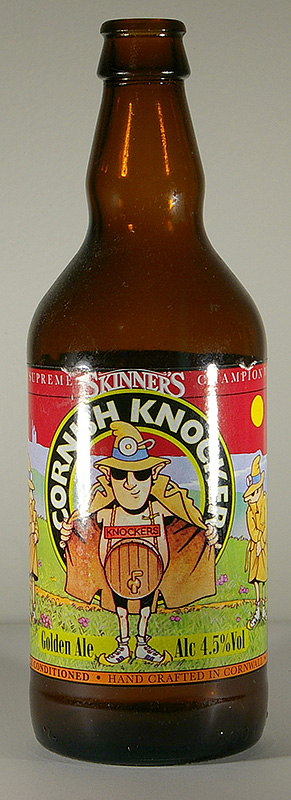 Skinner's Cornish Knocker bottle by Brewing Co. Truro 