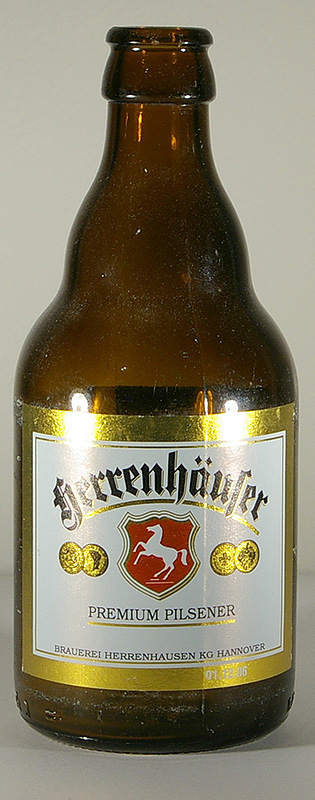 Herrenhäuser Pilsener bottle by Herrenhäuser Brauerei 
