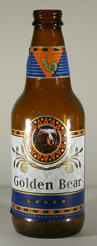 Golden Bear Lager bottle by Golden Pacific Brewing Co 