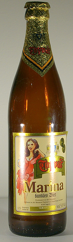 Topvar Marina Dunkles Bier bottle by Topvar 