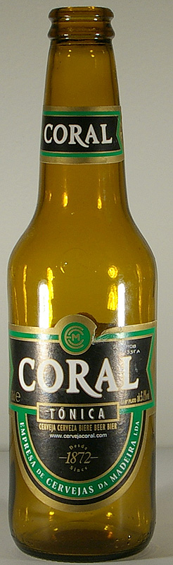 Coral Tonica bottle by Empresa de Cervejas da Madeira (ECM) 