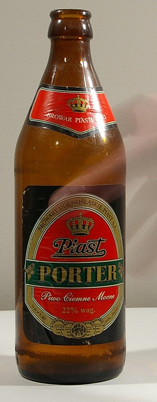 Piast Porter bottle by Browary Dolnoslaskie Piast 