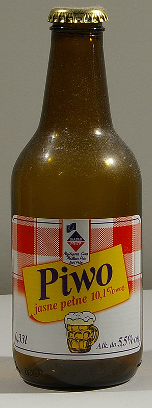 Piwo (made for Leader Price) bottle by Zaklady Piwowarskie 