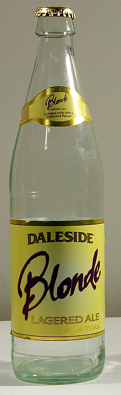 Daleside Blonde Lagered Ale bottle by Daleside Brewery 