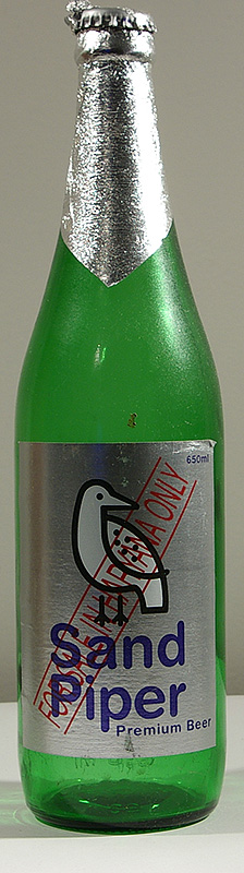 Sand Piper bottle by Millenium Beer Industries ltd 