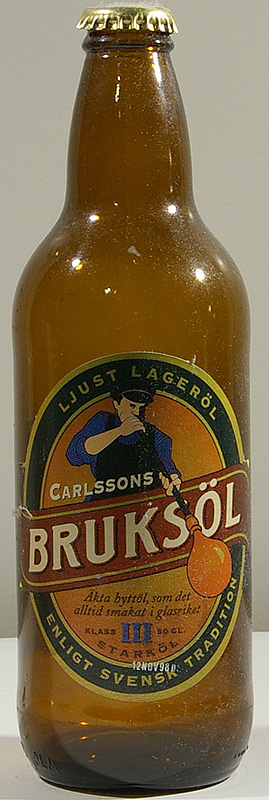 Carlssons Bruksöl bottle by Kopparbergs Bryggeri 
