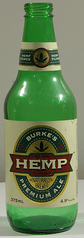 Burke's Hemp Premium Ale bottle by Burke's Brewing Company Pty Ltd 