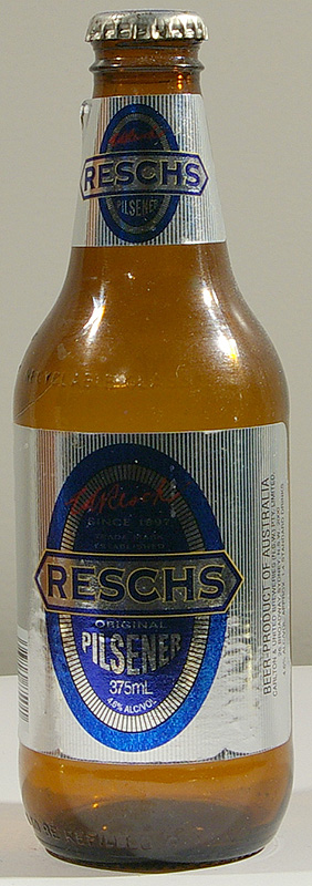 Reschs Pilsener bottle by Carlton & United Breweries Ldt. 