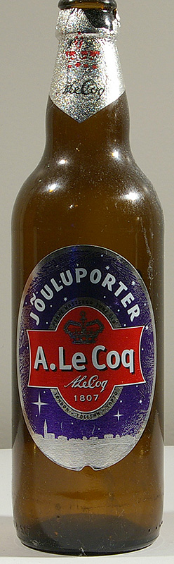 A.Le Cog Jouluporter bottle by Tartu Õlletehas 