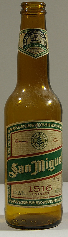 San Miguel 1516 (label) bottle by  