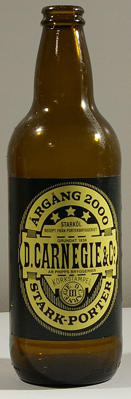D.Carnagie & Co Årgång 2000 bottle by Pripps 