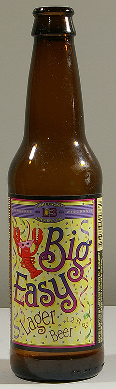 Big Easy Lager bottle by Lakefront Brewery 