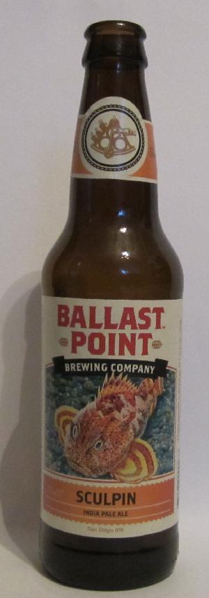 Ballast Point Sculpin India Pale Ale bottle by Ballast Point Brewing Company 